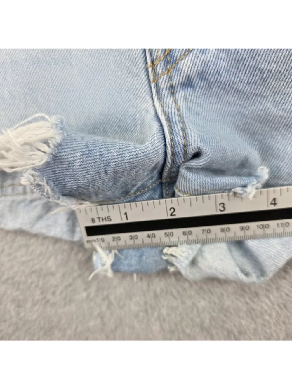 Levis 501 Cut Off Shorts Womens W24 High Rise Button Fly Distressed Frayed Denim